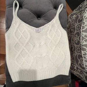 Beautiful knit crop top.
